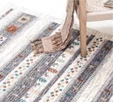 Thảm Lông Sợi Ngắn Bohemian Họa Tiết Chấm Bi Carpet Thảm Cao Cấp