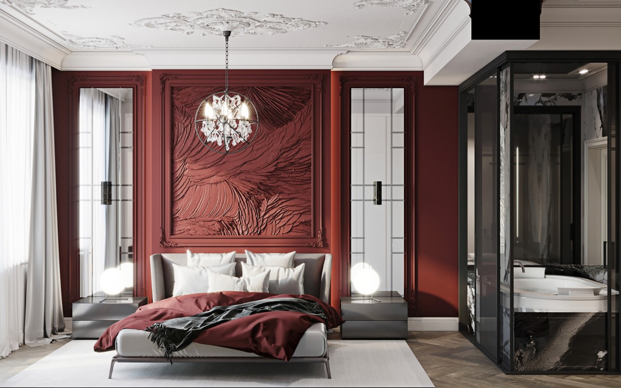 Lựa chọn màu sắc đỏ cho phòng ngủ theo các mệnh ngũ hành để tránh những điều không may