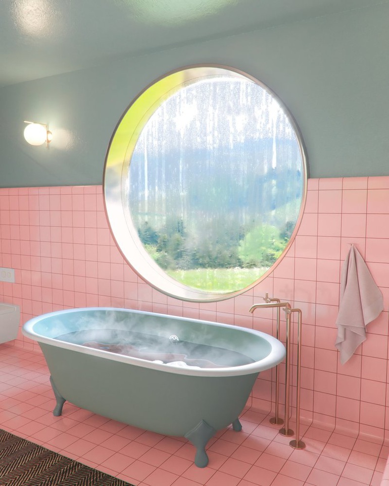 Sự trở lại của xu hướng thiết kế retro cho nhà tắm hiện đại - 6