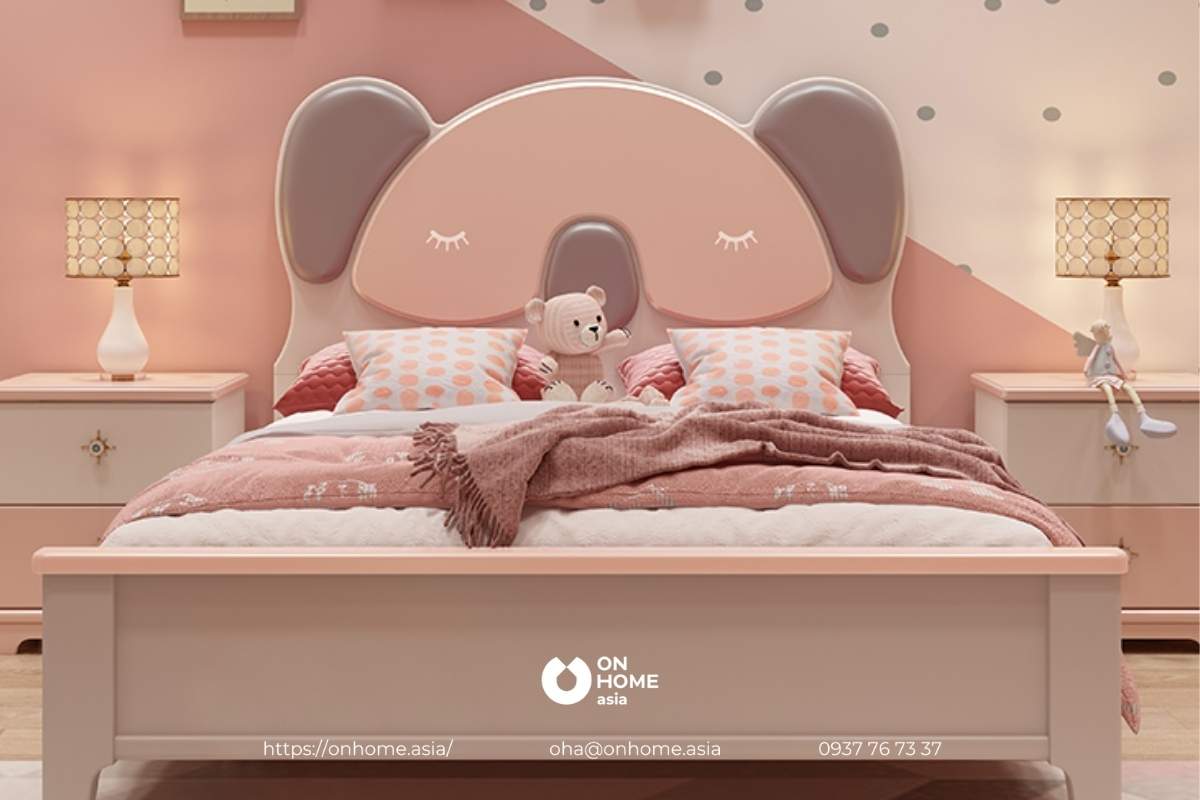 Giường ngủ cho bé gái hình con vật