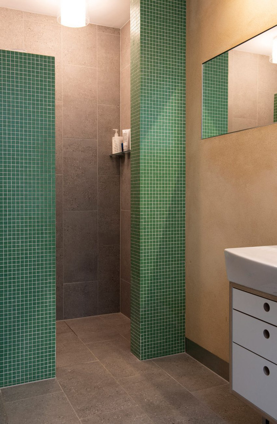 Gợi ý mẫu phòng tắm cho người thích màu xanh lá - Ảnh 6.