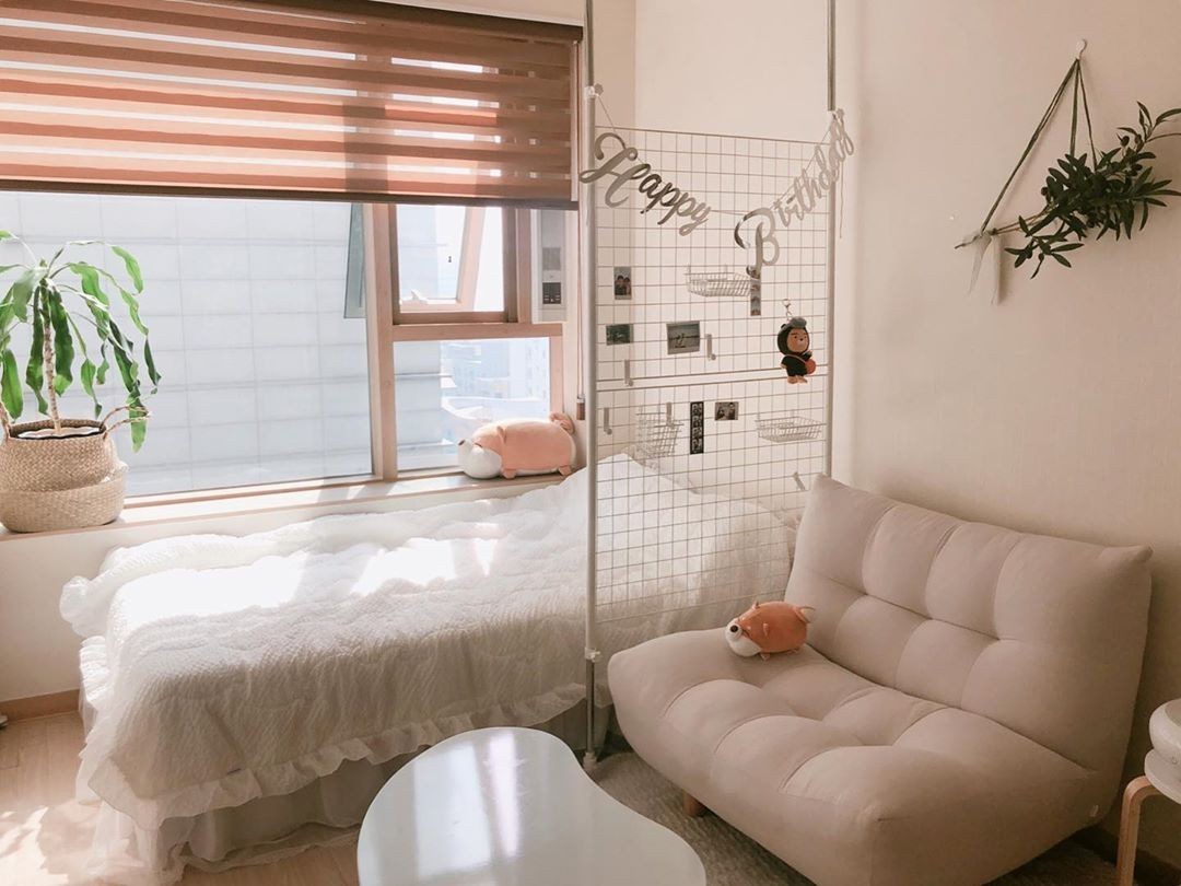 Trang trí phòng ngủ nhỏ phong cách Hàn Quốc