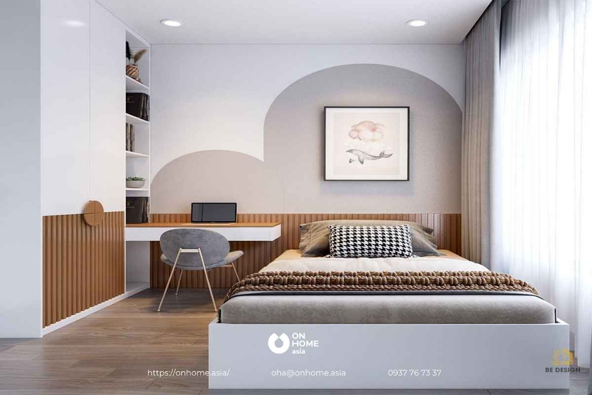 Mẫu thiết kế phòng ngủ 15m2 đơn giản tinh tế